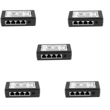 5X 4 Port Poe Injector Poe Power Adapter Ethernet Power Supply Pin 4,5(+)/7,8(-)Input Dc12V-Dc48V for Ip Camera