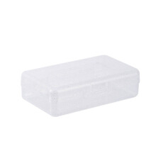 Estojo de lápis transparente de plástico para estudantes (1 unidade)