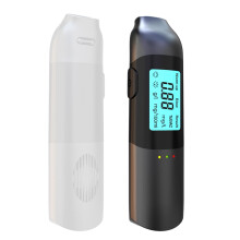 Bafômetro portátil com tela LED e carregamento USB.