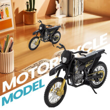 Motorfietsmodel Speelgoed van Gegoten Metaal, Zwart, 1 stuk