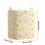 Non-woven Zipper Storage Bag Daisy Pattern Large Capacity 3