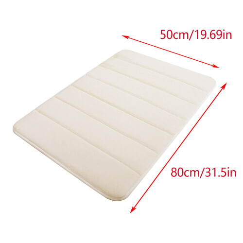 Memory Foam Mat Soft Absorbent Non-Slip Microfiber Rug 2