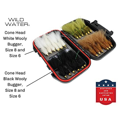 Wooly Bugger Fly Assortment Wild Water24pcs
