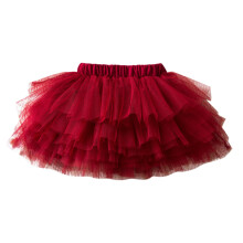 Rotes Tutu-Kleid für Mädchen (1-2 Jahre), mehrlagiger Tüll-Ballettrock