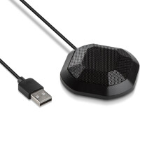 Tragbares USB-Kondensatormikrofon für Windows-PCs mit Stummschaltung