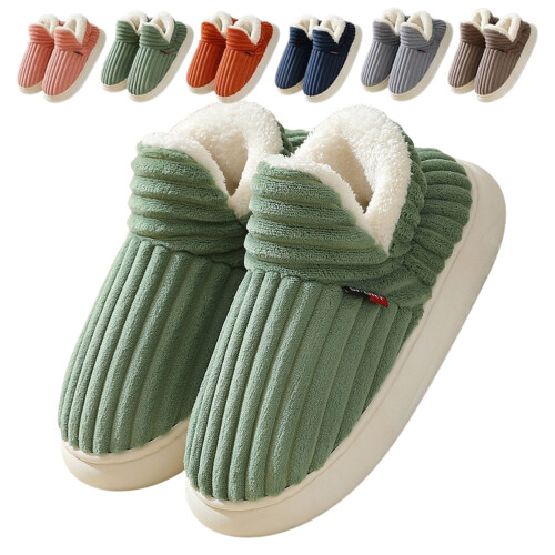 Pluche pantoffels in wolkvorm met memory foam zool.