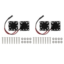 For Raspberry Pi 4 Fan 4B 3B+ 5V Dual Radiator Fan Silent Cooler Radiator Cooling Fan Noise 16DBA