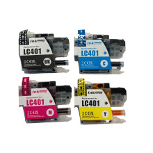 Paquete de 4 cartuchos de tinta de repuesto para Brother LC401