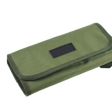 Bolsa para guardar cubiertos de camping con estuches para tenedores y cucharas.
