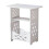 Djunllk nightstand white small bedside table with open 6