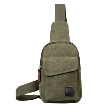 Sac bandoulière en toile, style rétro, vert