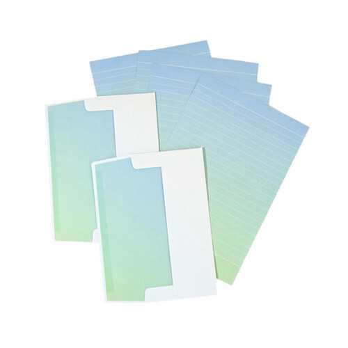 Morandi Gradient Pappersset 6 delar (4 bokstavspapper + 2