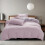 Ensemble de draps Yoloke pour lit King Size, couleur unie, 4 pièces 2