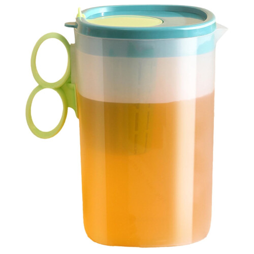 Plastic Pitcher with Lid 0.39 Gallon 1.5 L Green 1