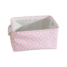 Cube de rangement en toile à motif de pattes, grand format (41 x 32 x 21 cm)