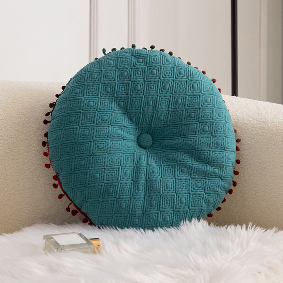 Round decorative pillow for bed couch sofa bedroom