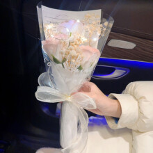 Rosebukett Konservert Gypsophila Kunstig1 stk