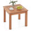Outdoor Adirondack Side Table Brown 18 Inch Square 1