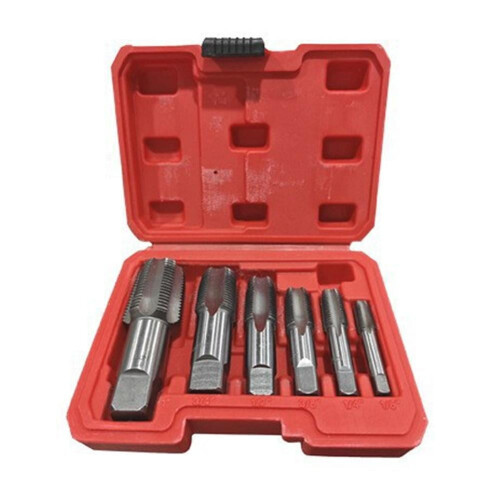 Rørtapsæt til kulstofstål NPT1/8"–1" 6 dele