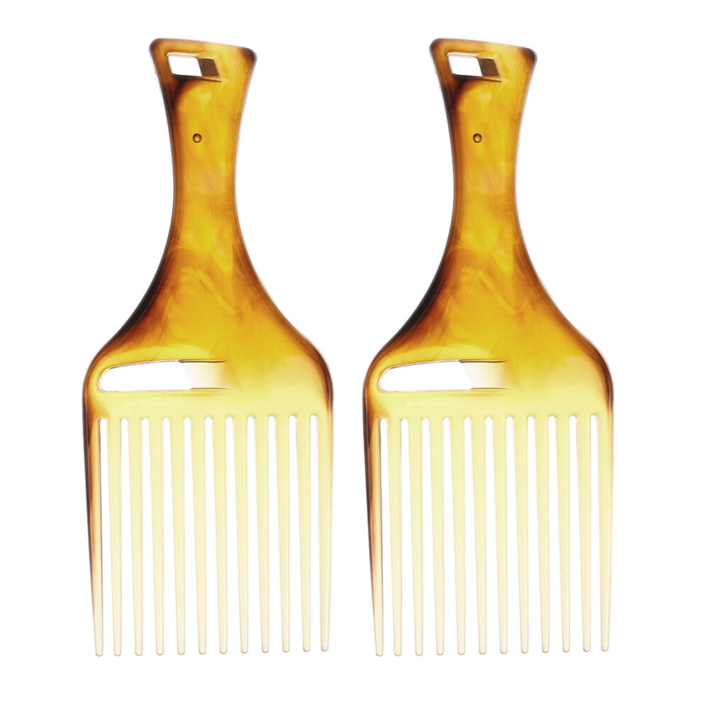 Afro Pick Comb Wide Tooth Plastic 2 pcs