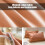 Cotton Bedding Set Orange 4-Piece 7