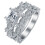 Conjunto de anillos navideños apilables para mujer con circonitas 1