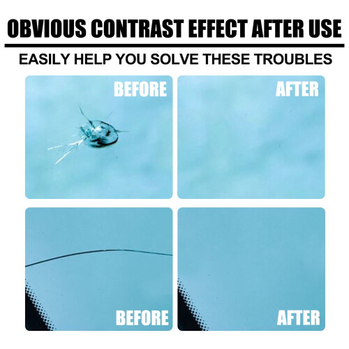 Windshield Crack Repair Kit 20ml Durable Resin with Tools 1