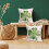 Conjunto de 2 capas de almofada com estampa de trevo de quatro folhas, 40x40 cm (16x16 polegadas) 4