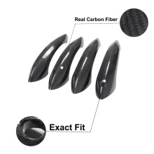Real Carbon Fiber Outside Exterior Door Handle Protector Cover Trim For- 5 6 7 Series F07 F10 F11 F06 F12 F13 F01