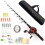 Spinning Rod and Reel Combo Left-Hand Retrieve 18 Inch 1
