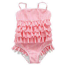 Baby-Mädchen-Badeanzug, einteilig, UPF50+, schnelltrocknend, Größe 4T, rosa