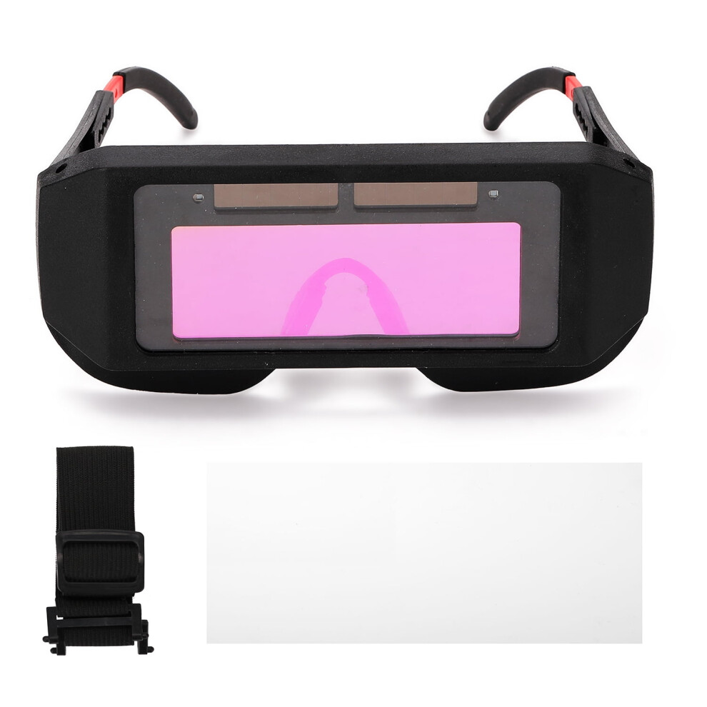 Solar-Powered Auto-Darkening Welding Goggles Uv Protection 9418476925085