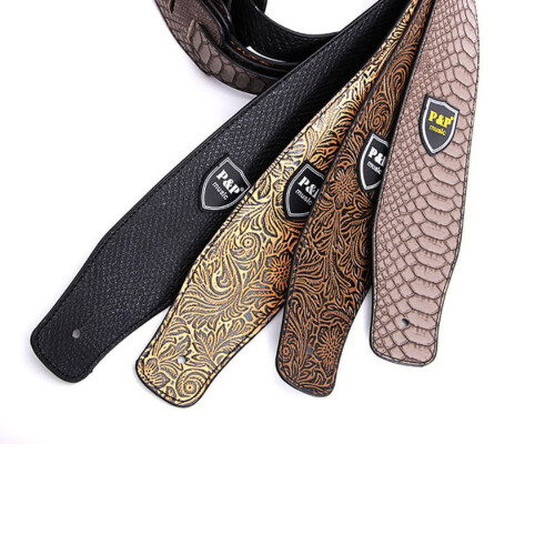 Leather Guitar Strap Adjustable for Acoustic and Electric 1