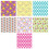 Easter Bunny Fabric Squares Polyester 10PCS 2