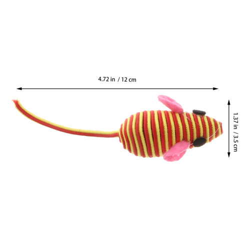 Cat Mouse Toy Elastic Rope 12pcs