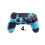 Cover in silicone per controller PS4, mimetica nera e azzurra 2