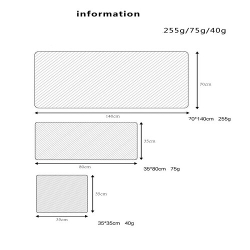 Ensemble de 3 serviettes de bain gaufrées en coton 1