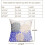 Conjunto de 2 capas de almofada Dahlia em linho, 45x45cm (18x18 polegadas). 4