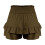 Flagrende boho shorts med høj talje i hør til kvinder 5