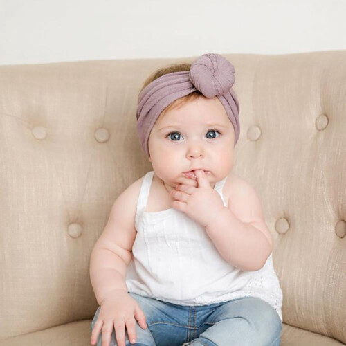Baby Nylon Headbands with Bows 3 pcs 1
