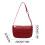 Rote Damen-Schultertasche aus Leder 3