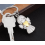 Nøkkelring med hjerteanheng, hvit 3