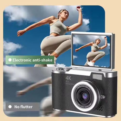 Caméra numérique 4K, 48 MP, autofocus, écran orientable 2,4", zoom 8x 1