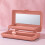 Boîte à maquillage pliable avec miroir, or rose, 2 compartiments 5