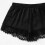 Γυναικείο σετ σατέν εσωρούχων μαύρο plus size 4
