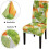 Orangefarbene Halloween-Stuhlhussen, abnehmbar, 4er-Set ... 4