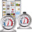 Refrigerator Thermometer Stainless Steel Red Indicator 1