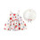 Erdbeer-Rüschenkleid-Set für Kleinkinder Mädchen, Rot, Größe 2T 2