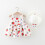 Erdbeer-Rüschenkleid-Set für Kleinkinder Mädchen, Rot, Größe 2T 3