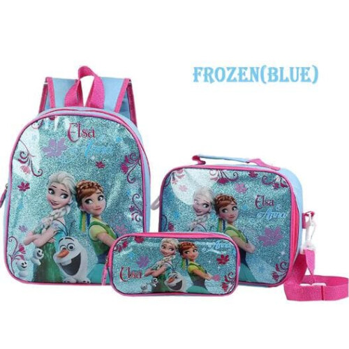 Frozen Rucksack Schultasche pink 3er-Pack 1